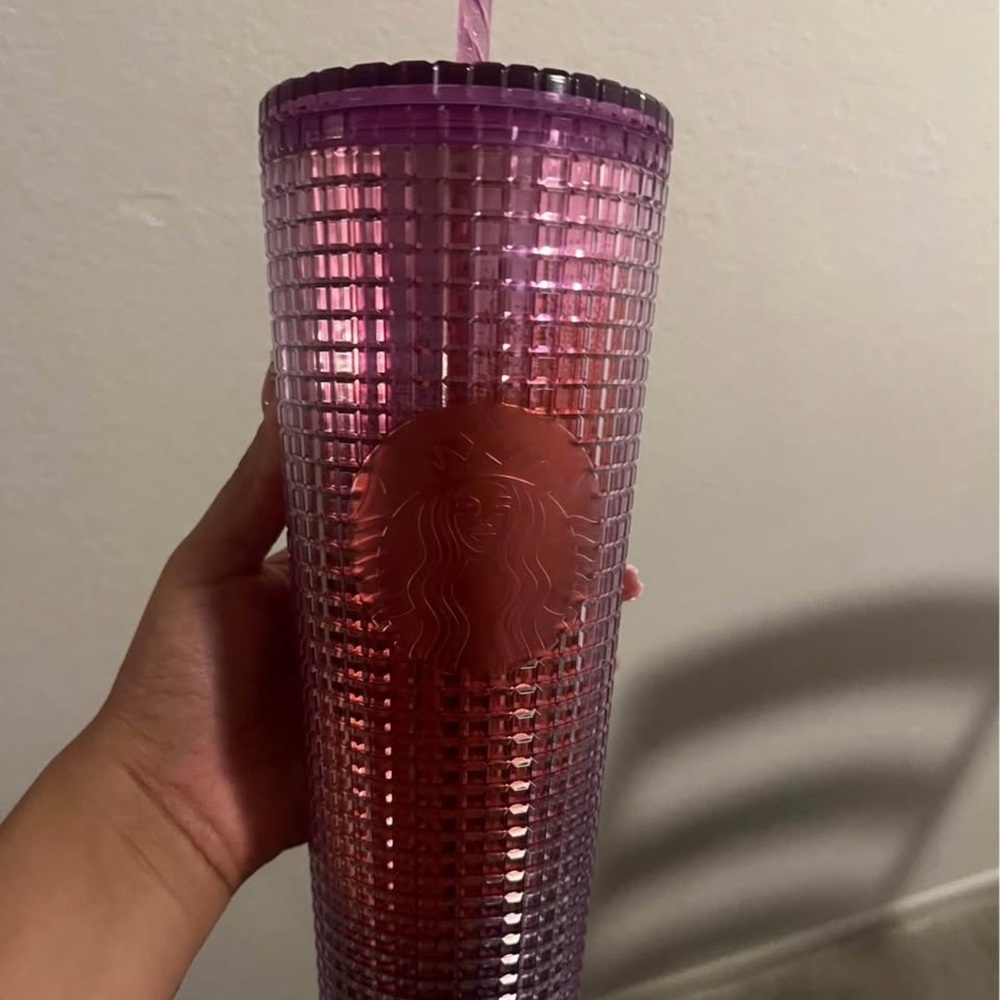 Starbucks Pink and Purple Gradient Tumbler